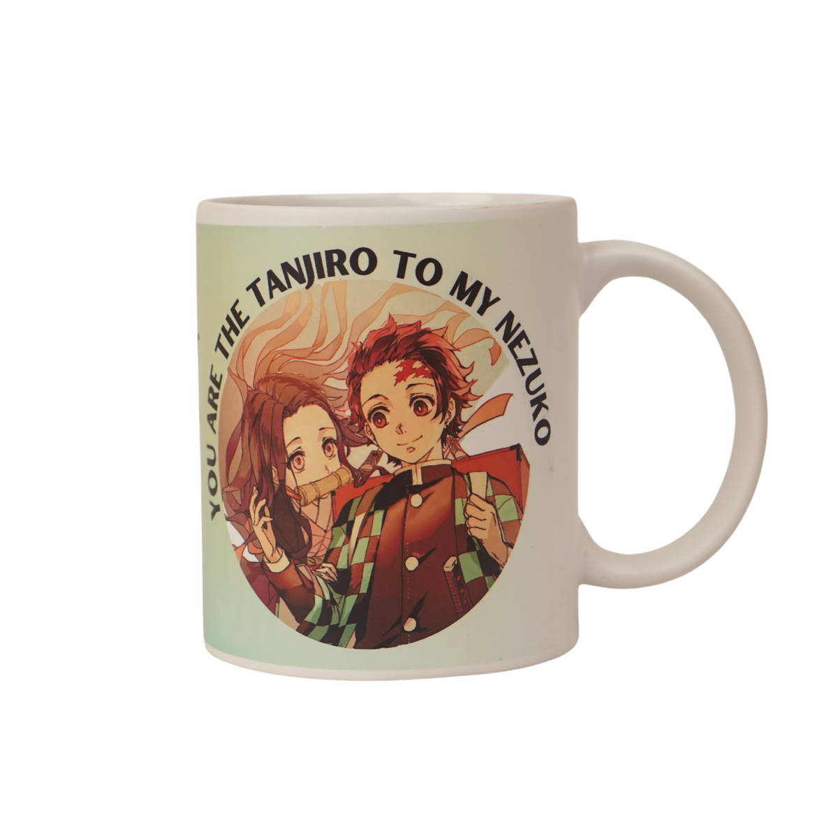 Offo® || Tanjiro, Nezuko B Rakshabandhan White Ceramic Mug