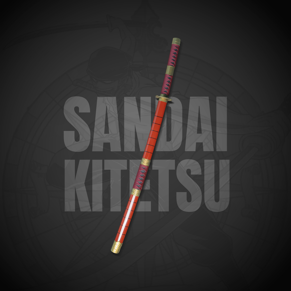 One Piece Zoro Sandai Kitetsu Neon LED Katana – 100cm Life-Size Light-Up Anime Sword for Cosplay, Display & Training | Elegant Gift for Fans, Kids, Teens & Collectors