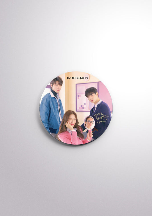 True Beauty Scratch-Proof Button Badge
