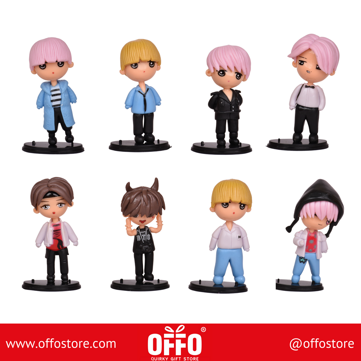BTS Tiny Tan Set of 8 (7cm)