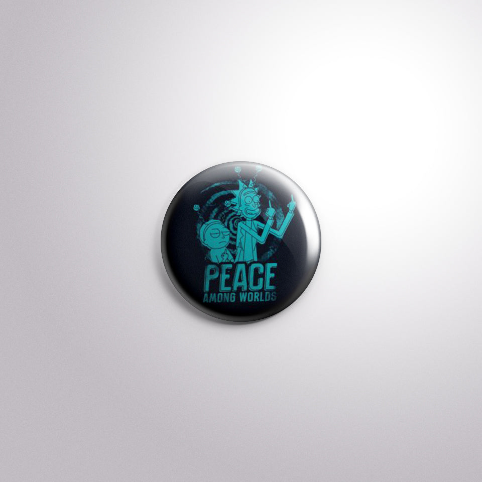 Ricky and Morty Scratch-Proof Button Badge