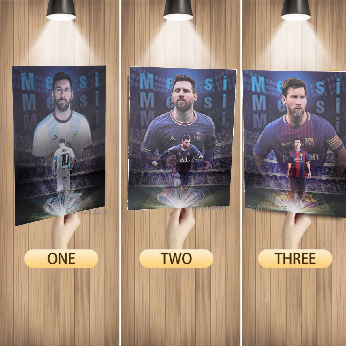 Messi 3D Poster
