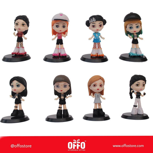 Black Pink Action figures Set of 8 [6-8 cm]