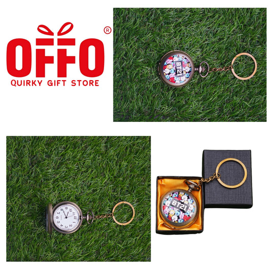 BTS BT21 Pocket Watch Keychain - 5