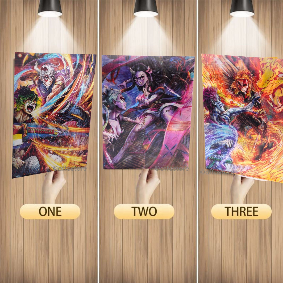 Demon Slayer Anime 3D Poster - B