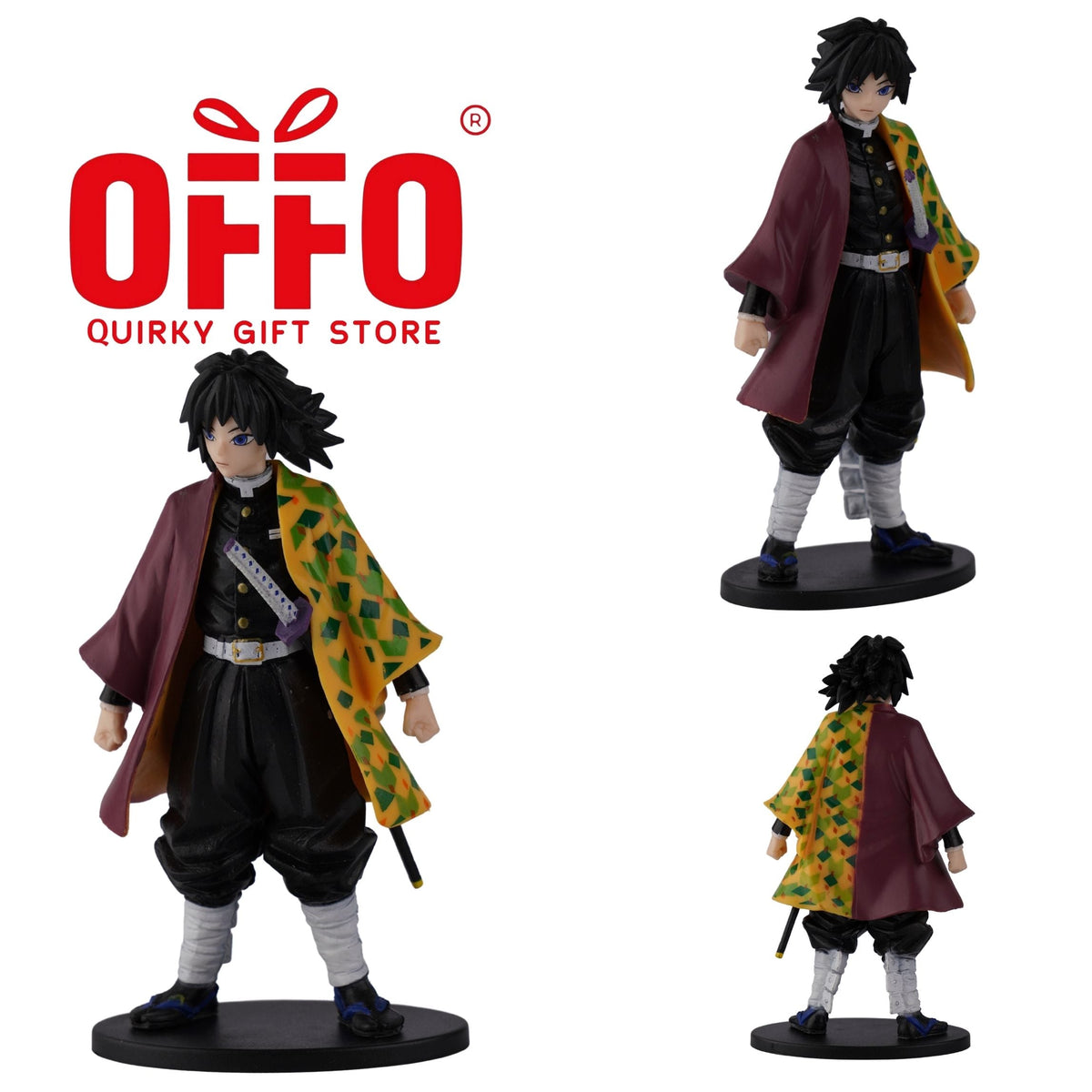 5 Pcs-Demon Slayer Anime Giyu Tomioka Action Figure [17cm] [net price 130]