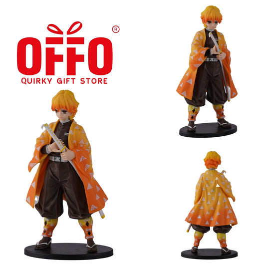 5 Pcs-Demon Slayer Anime Zenitsu Agatsuma Action Figure [17cm] [net price 130]