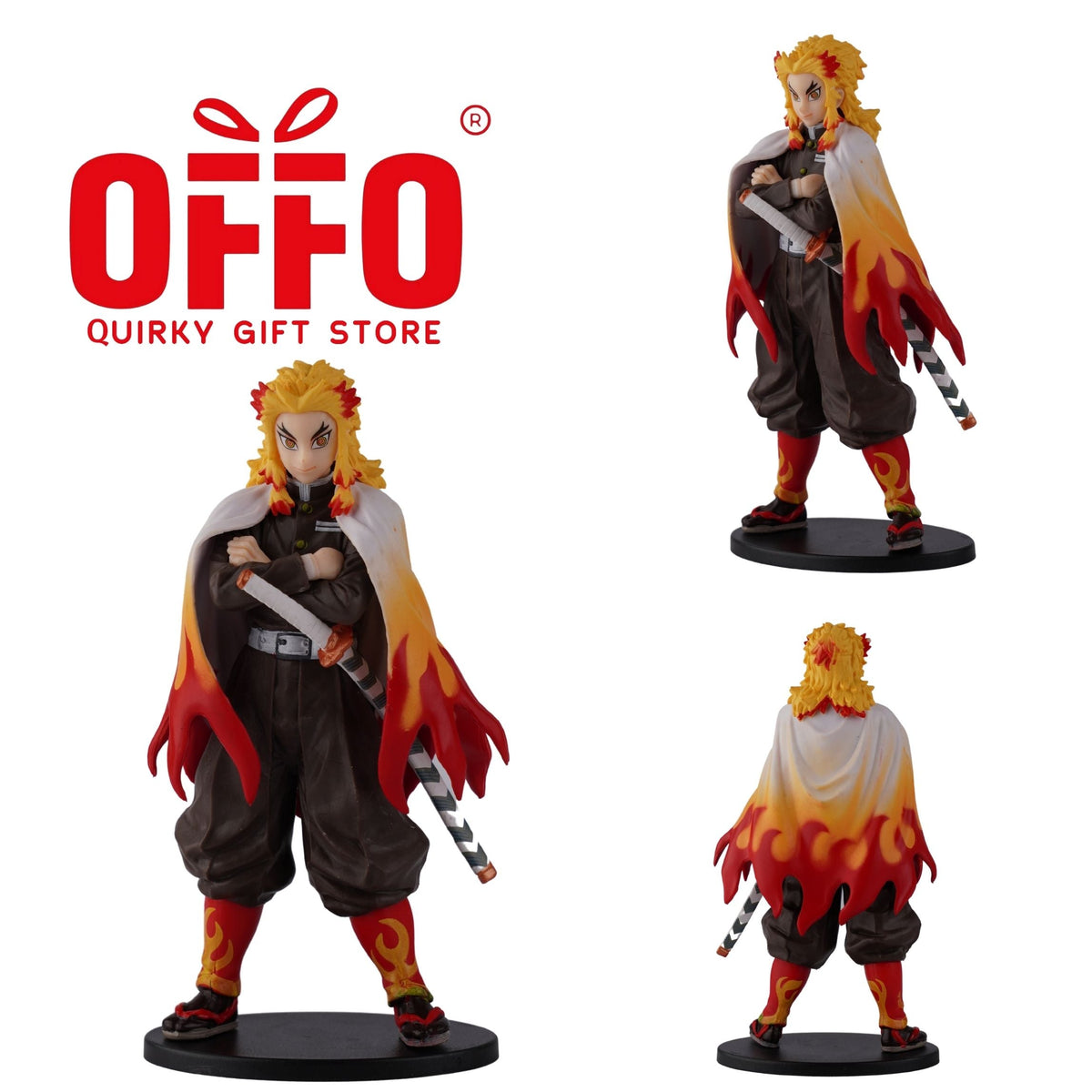 5 Pcs-Demon Slayer Rengoku Action Figure [15cm] [net price 130]