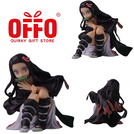 Demon Slayer Anime Nezuko Kamado Sitting Action Figure [9cm]