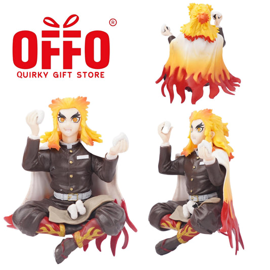 5 Pcs-Anime: Demon Slayer Kyojuro Rengoku Action Figure [net price 135]