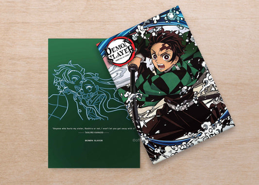 Anime: Demon Slayer Tanjiro Velvet Finish A5 Notebook