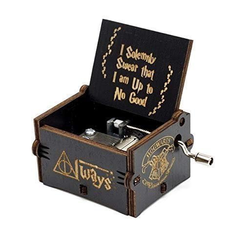 Harry-Potter Music Box Wooden Classic Hedwig Theme Music Box