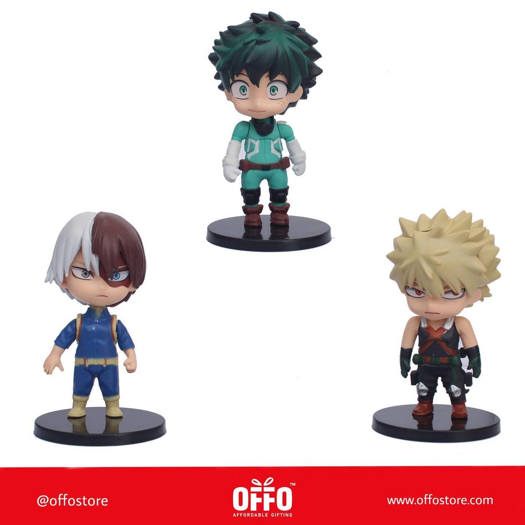 My Hero Academia Anime Set of 3 Action Figures [10-12cm]