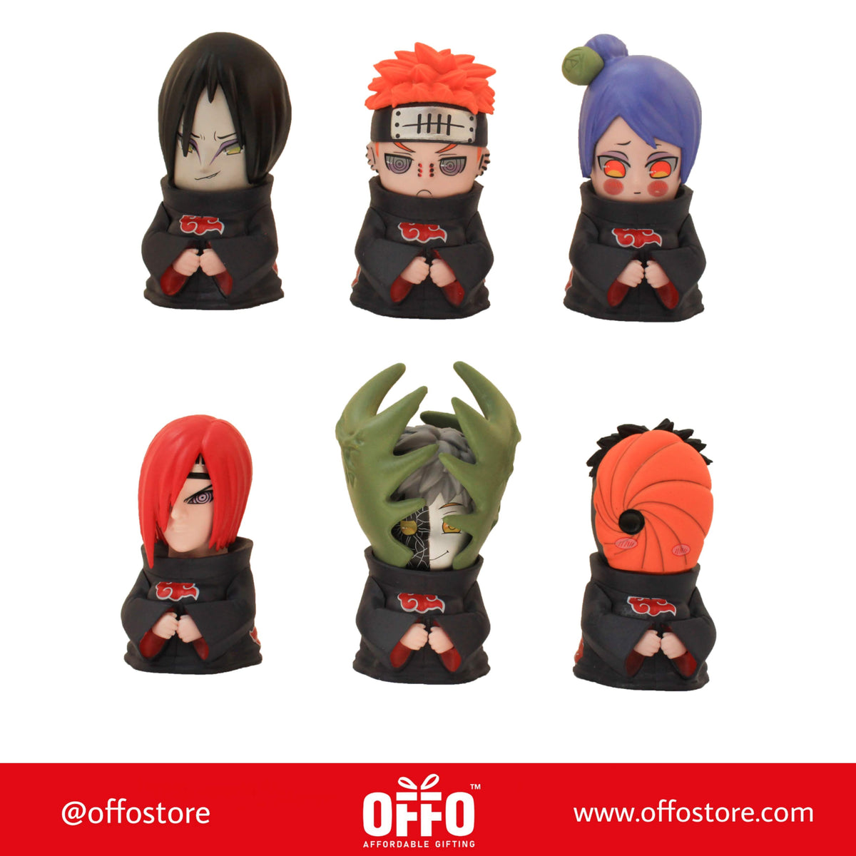 Naruto Anime Set of 6 [8-10 cm]
