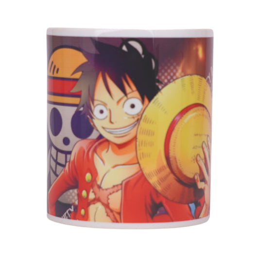 Anime: One Piece Monkey D Luffy White - Ceramic Mug