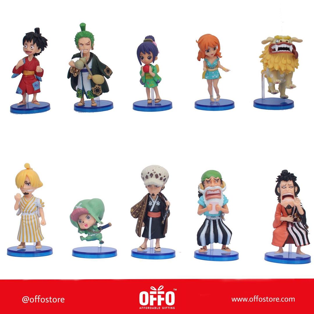 One Piece Anime Chibbi Figures Set of 10 [6-8 cm]