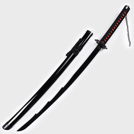 Bleach Anime Ichigo Kurosaki's Zangetsu Wooden Life Size Practice Katana Without Stand [100cm]