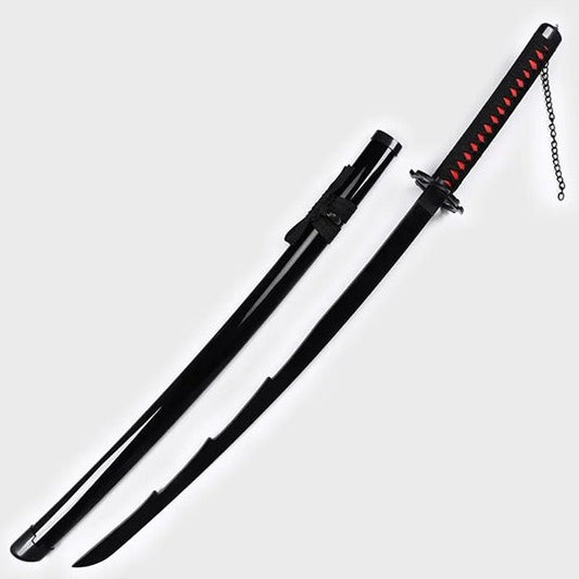 Bleach Anime Ichigo Kurosaki's Zangetsu Wooden Life Size Practice Katana Without Stand [100cm]