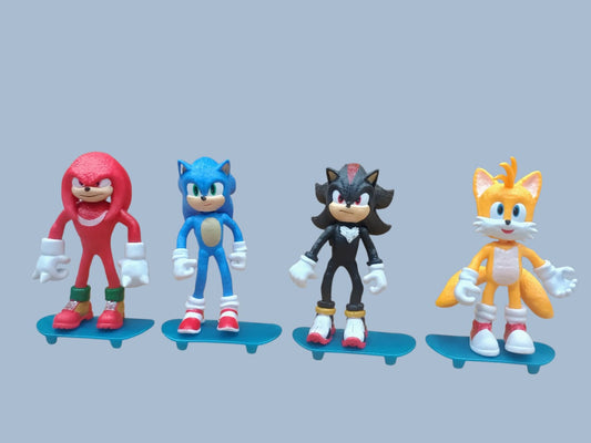SONIC SET OF 4[KNUCKLES,SONIC,SHADOW AND TAILS]